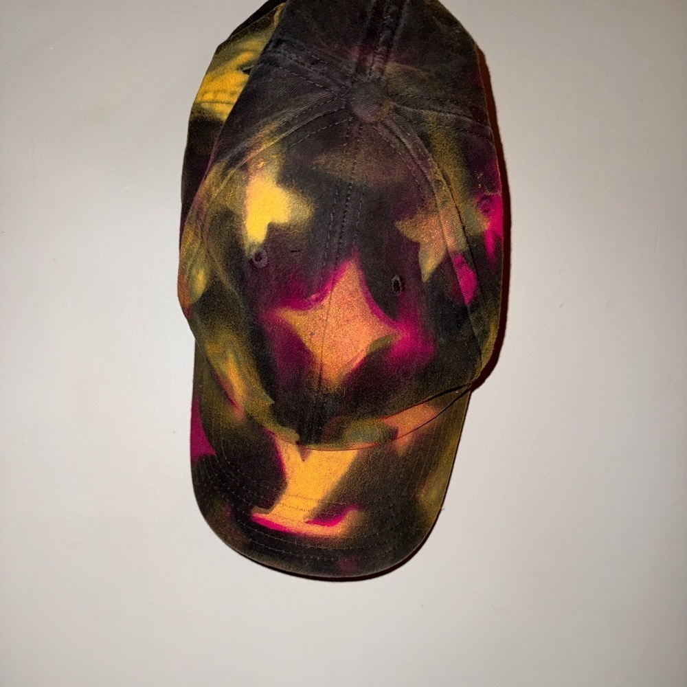 Custom Airbrushed LV dark denim women’s adjustable baseball hat beautiful peach - Picture 11 of 13